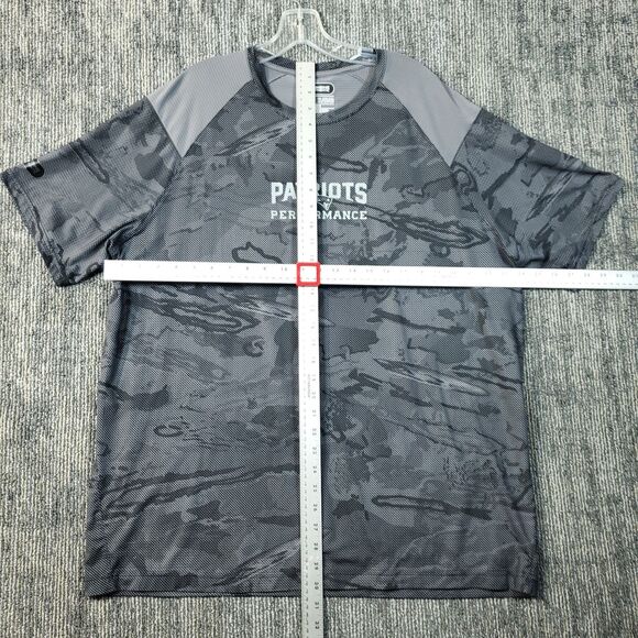 Under Armour Combine New England Patriots Short Sleeve Shirt. Mens XL Camo Grey - Picture 8 of 11